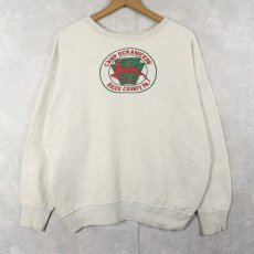 画像1: 50〜60's B.S.A. "CAMP OCLANICKON BUCKS COUNTY, PA." 2トーン 染み込みプリントスウェット  (1)