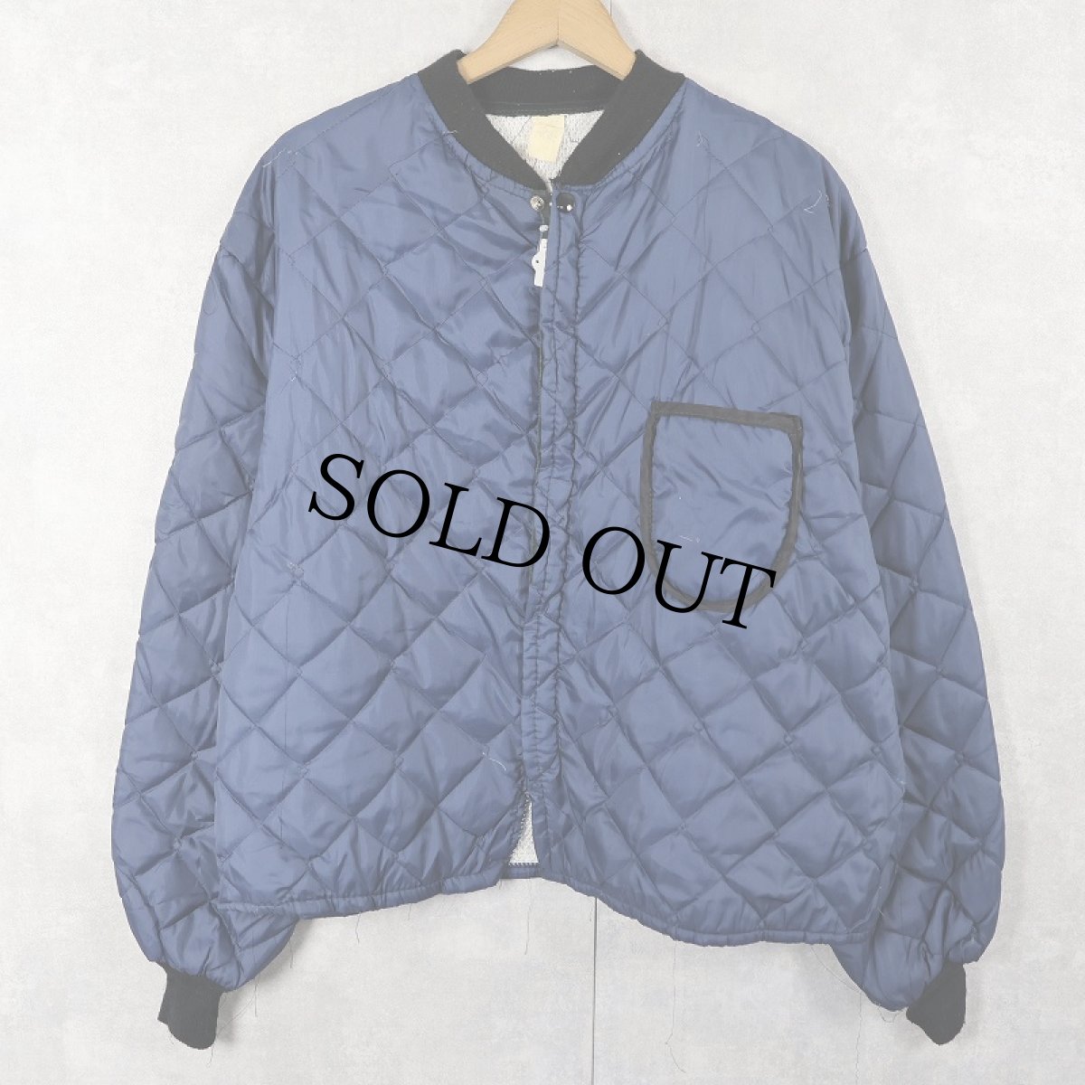 画像1: 〜70's ナイロンキルティングジャケット (1)