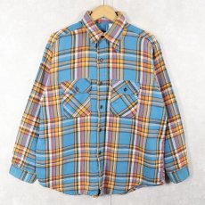 画像1: 70〜80's チェック柄 ヘビーネルシャツ SIZE16 1/2 (1)