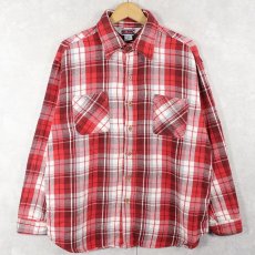 画像1: 80's BIG MAC USA製 チェック柄 ヘビーネルシャツ XL (1)
