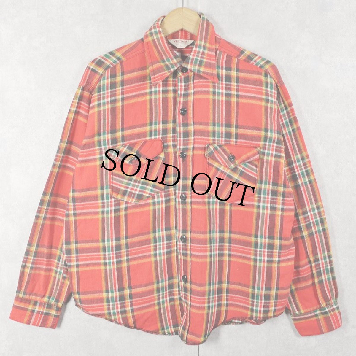 画像1: 70's FROSTPROOF チェック柄 ヘビーネルシャツ SIZE16 1/2 (1)