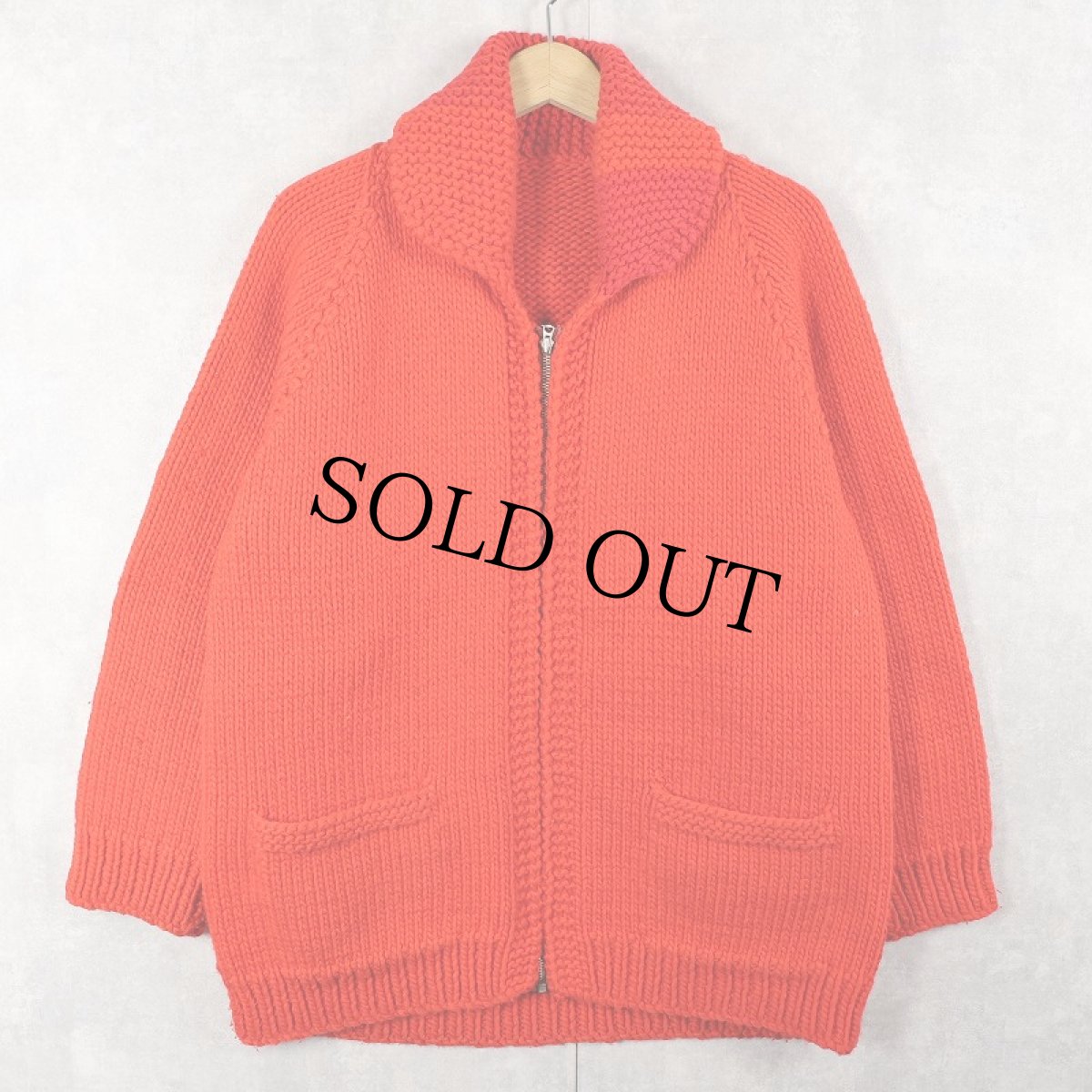 画像3: 60〜70's カウチンニットジャケット (3)