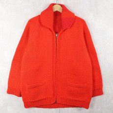 画像3: 60〜70's カウチンニットジャケット (3)