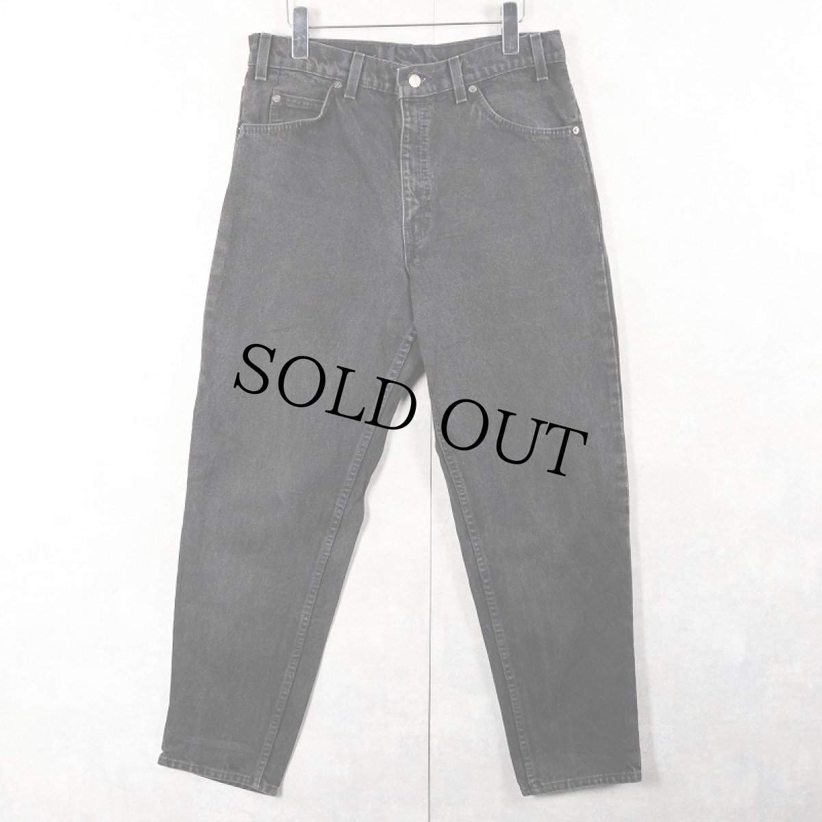画像1: Levi's 550 "サルファブラック" ブラックデニムパンツ W32 (1)