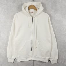 画像1: 90's J.C.Penney USA製 無地スウェットジップパーカー (1)