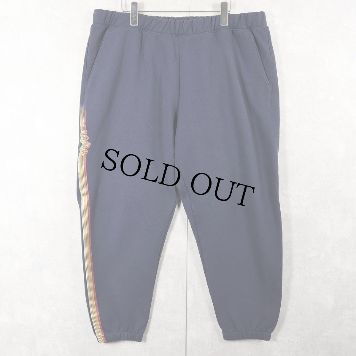 画像1: 2022AW Patagonia 裏フリース ラバープリントスウェットパンツ NAVY XL (1)