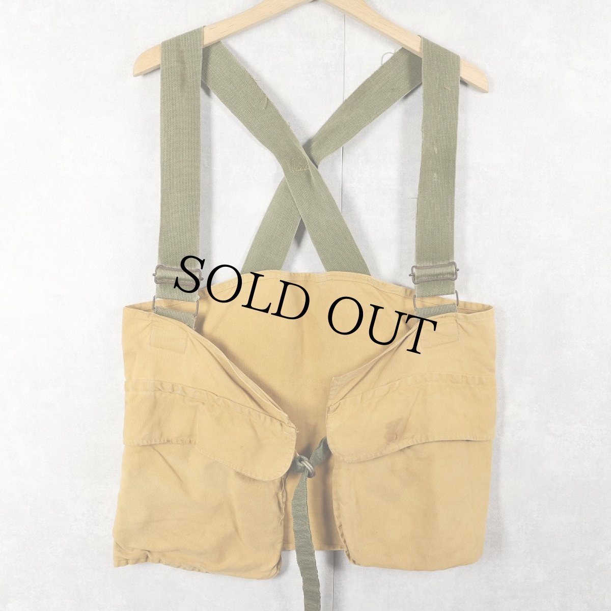 画像1: 【SALE】 50〜60's コットンハンティングベスト (1)