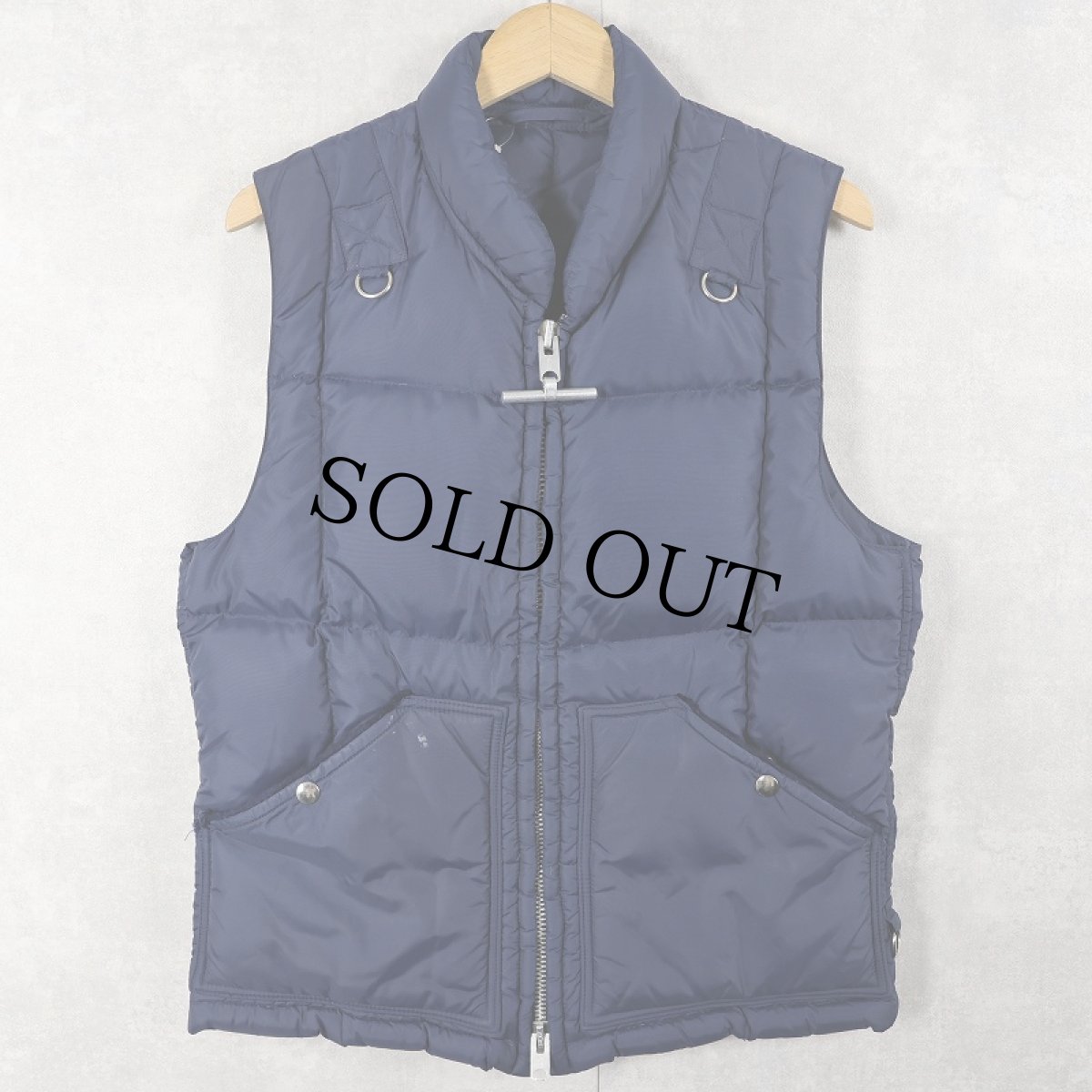 画像1: 70's MIGHTY-MAC USA製 "NORSAC" グースダウンベスト NAVY (1)