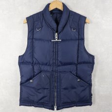 画像1: 70's MIGHTY-MAC USA製 "NORSAC" グースダウンベスト NAVY (1)
