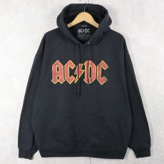 画像1: AC/DC ロックバンド プリントスウェットフーディー BLACK XL (1)