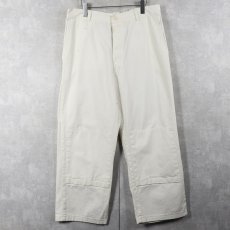 画像3: ダブルニー コットンワークパンツ W34 (3)