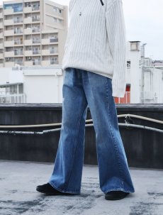 画像1: 70's Levi's 684-0217 オレンジタブ ベルボトム デニムパンツ W35 (1)