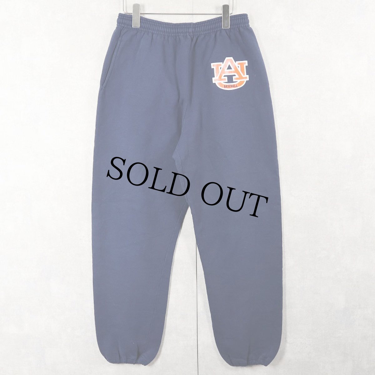 画像1: 90's RUSSELL ATHLETIC USA製 "Auburn Tigers" プリントスウェットパンツ NAVY L (1)