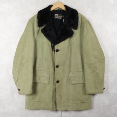 画像1: 70's SEARS The Men's Store ボアライナー コーデュロイハーフコート SIZE44R (1)
