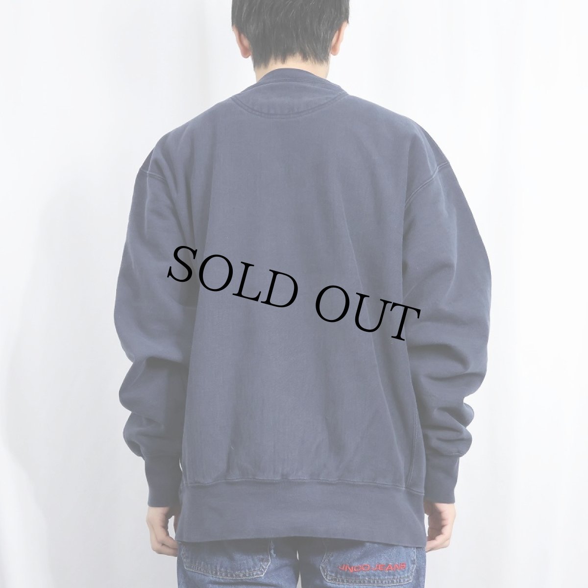 画像3: 2000's Champion REVERSE WEAVE "EMORY" プリントスウェット NAVY L (3)