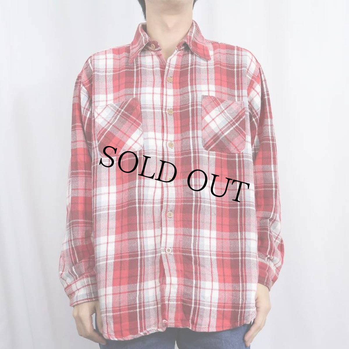 画像2: 80's BIG MAC USA製 チェック柄 ヘビーネルシャツ XL (2)