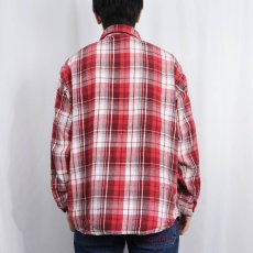 画像3: 80's BIG MAC USA製 チェック柄 ヘビーネルシャツ XL (3)