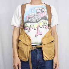 画像2: 50〜60's CHIEF PONTIAC BRAND コットンハンティングベスト L (2)