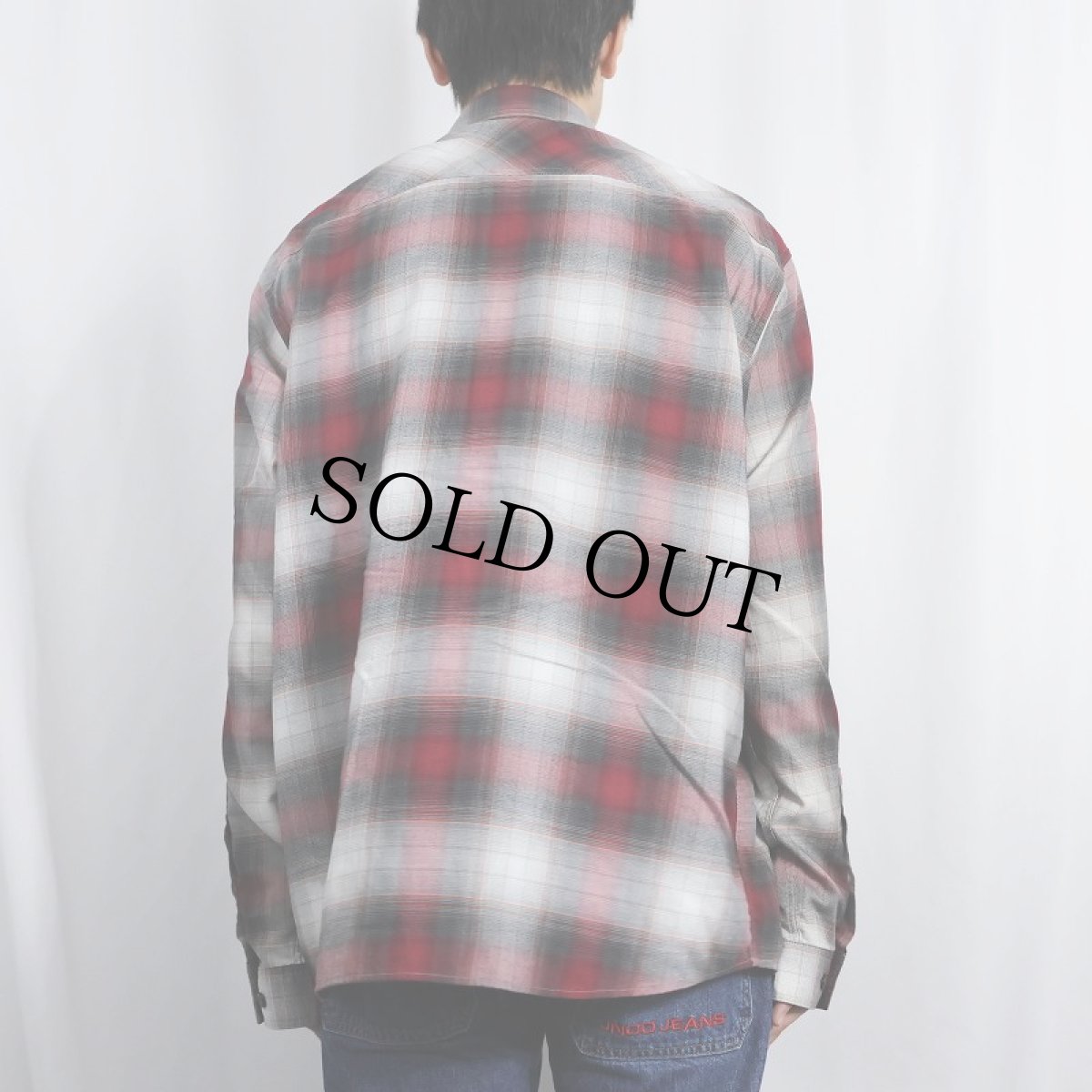 画像3: 2013AW Patagonia "ORGANIC COTTON" オンブレーチェック柄 コットン×ポリエステルシャツ L (3)