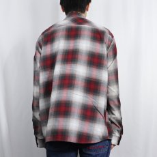 画像3: 2013AW Patagonia "ORGANIC COTTON" オンブレーチェック柄 コットン×ポリエステルシャツ L (3)