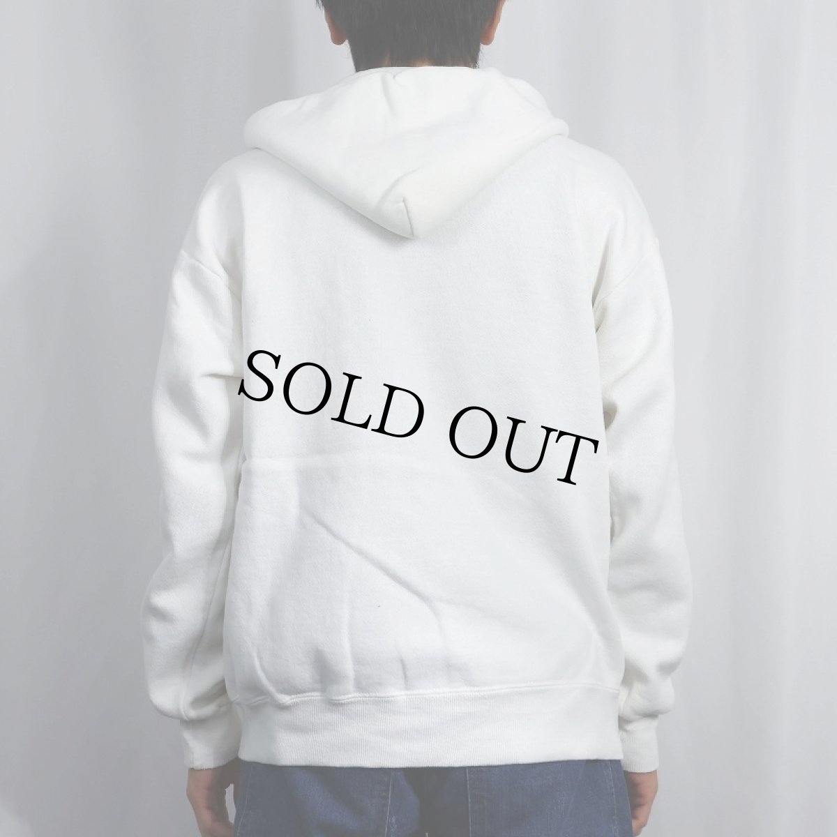 画像3: 90's J.C.Penney USA製 無地スウェットジップパーカー (3)