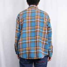 画像3: 70〜80's チェック柄 ヘビーネルシャツ SIZE16 1/2 (3)