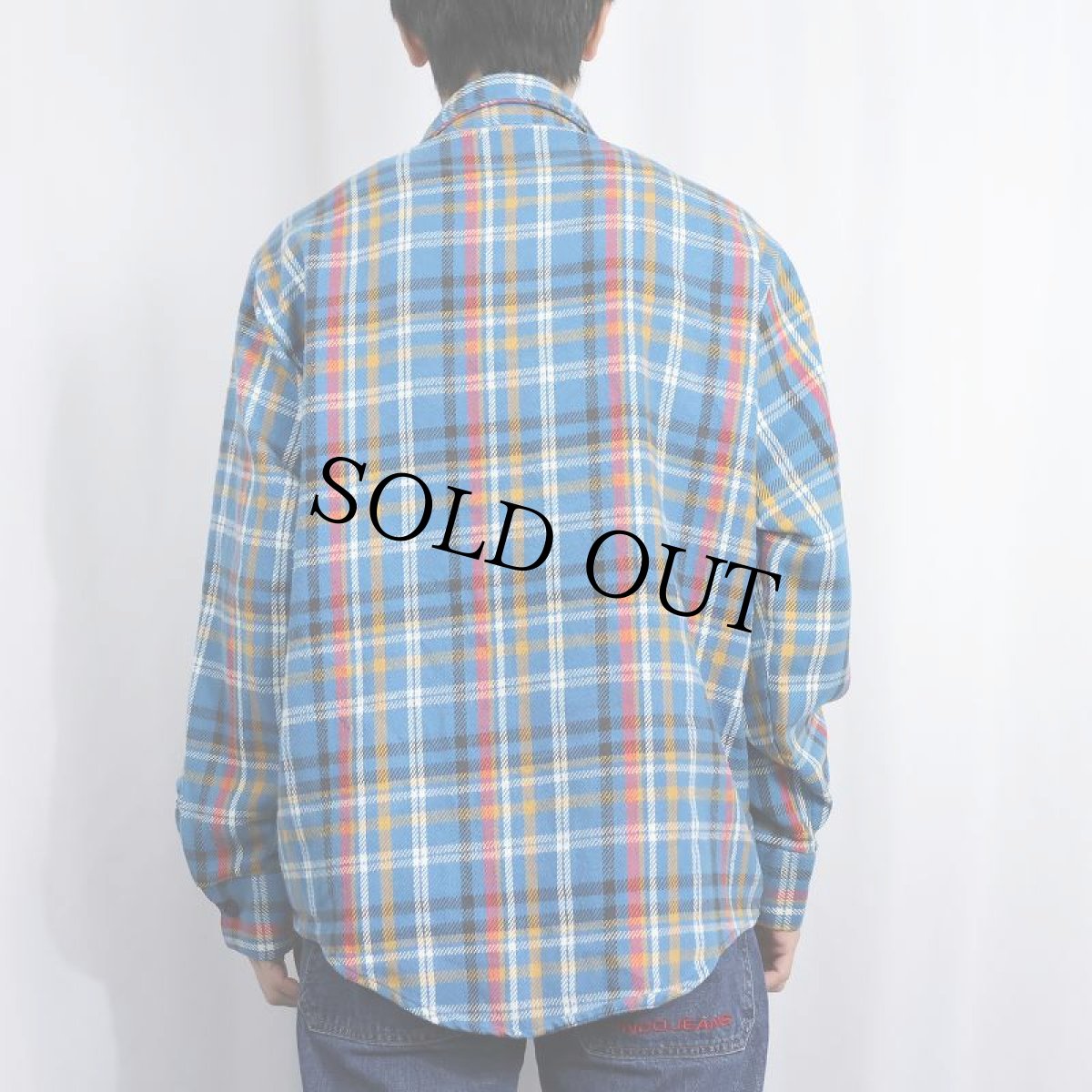 画像3: 70's Sears KINGS ROAD チェック柄 ヘビーネルシャツ L (3)