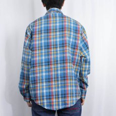 画像3: 70's Sears KINGS ROAD チェック柄 ヘビーネルシャツ L (3)