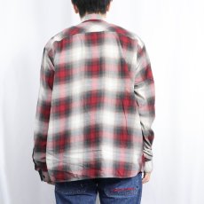 画像3: 2013AW Patagonia "ORGANIC COTTON" オンブレーチェック柄 コットン×ポリエステルシャツ L (3)