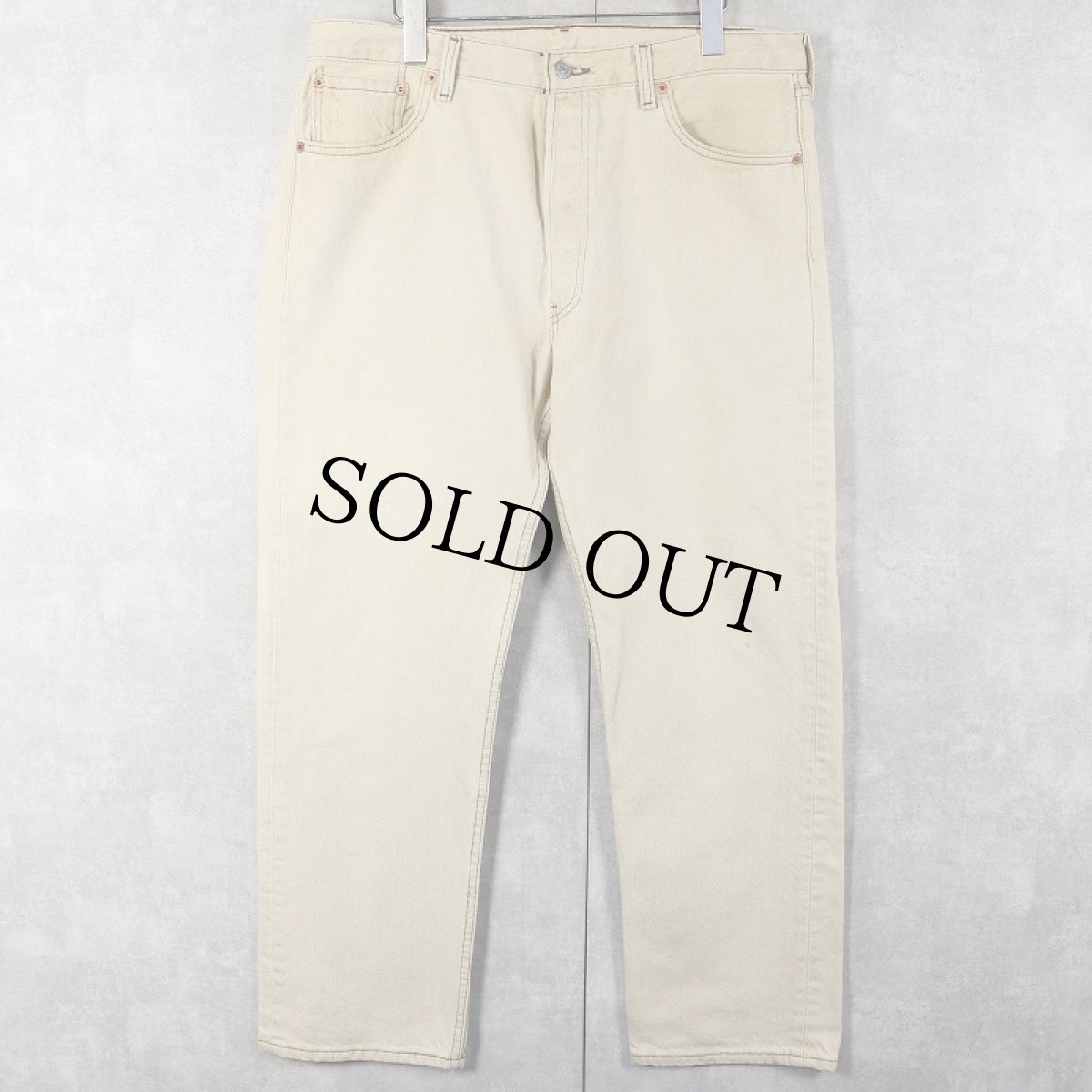 画像1: 90's Levi's 501 USA製 カラーデニムパンツ W35 (1)