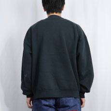 画像3: 90's RUSSELL ATHLETIC USA製 前V スウェット BLACK XL (3)