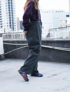 画像2: 50〜60's HIGGINS SLACKS サスペンダー付き ウールスラックス GRAY W36 (2)