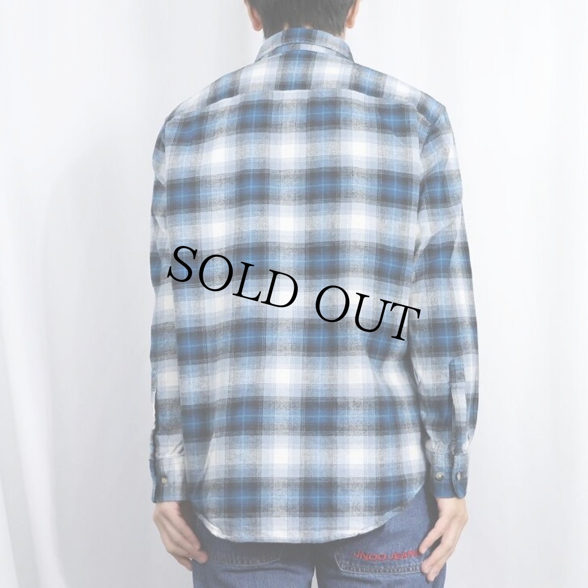 画像3: PENDLETON "MASON" オンブレーチェック柄 ボタンダウン ライトネルシャツ M (3)