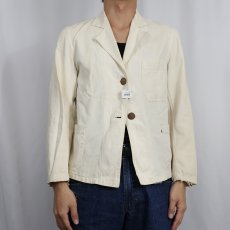 画像2: 40's Sterigarm "PAOLA" コインボタン コットンワークジャケット SIZE36 (2)