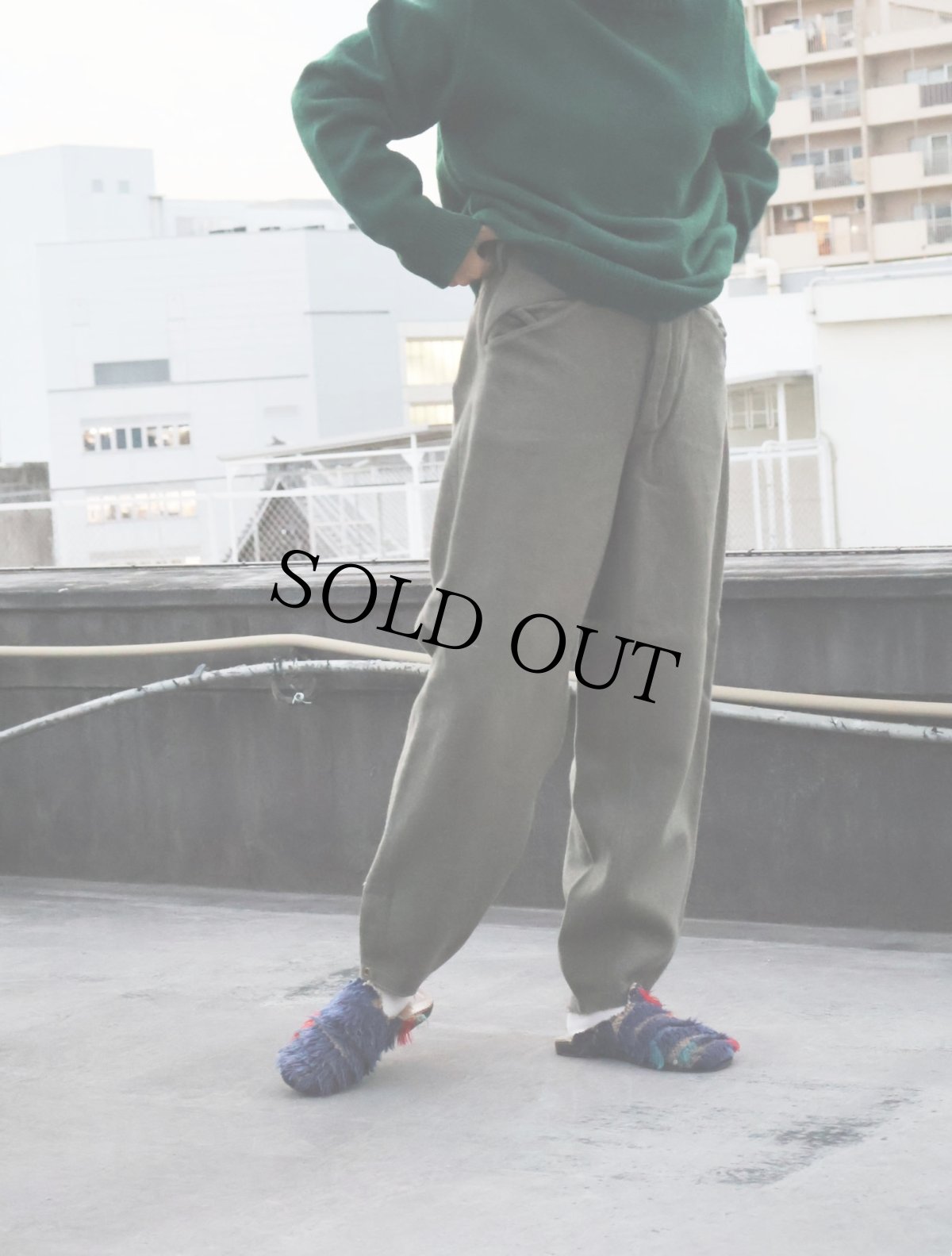 画像1: 40's Swedish Army M39 ウールトラウザーズ W28 (1)