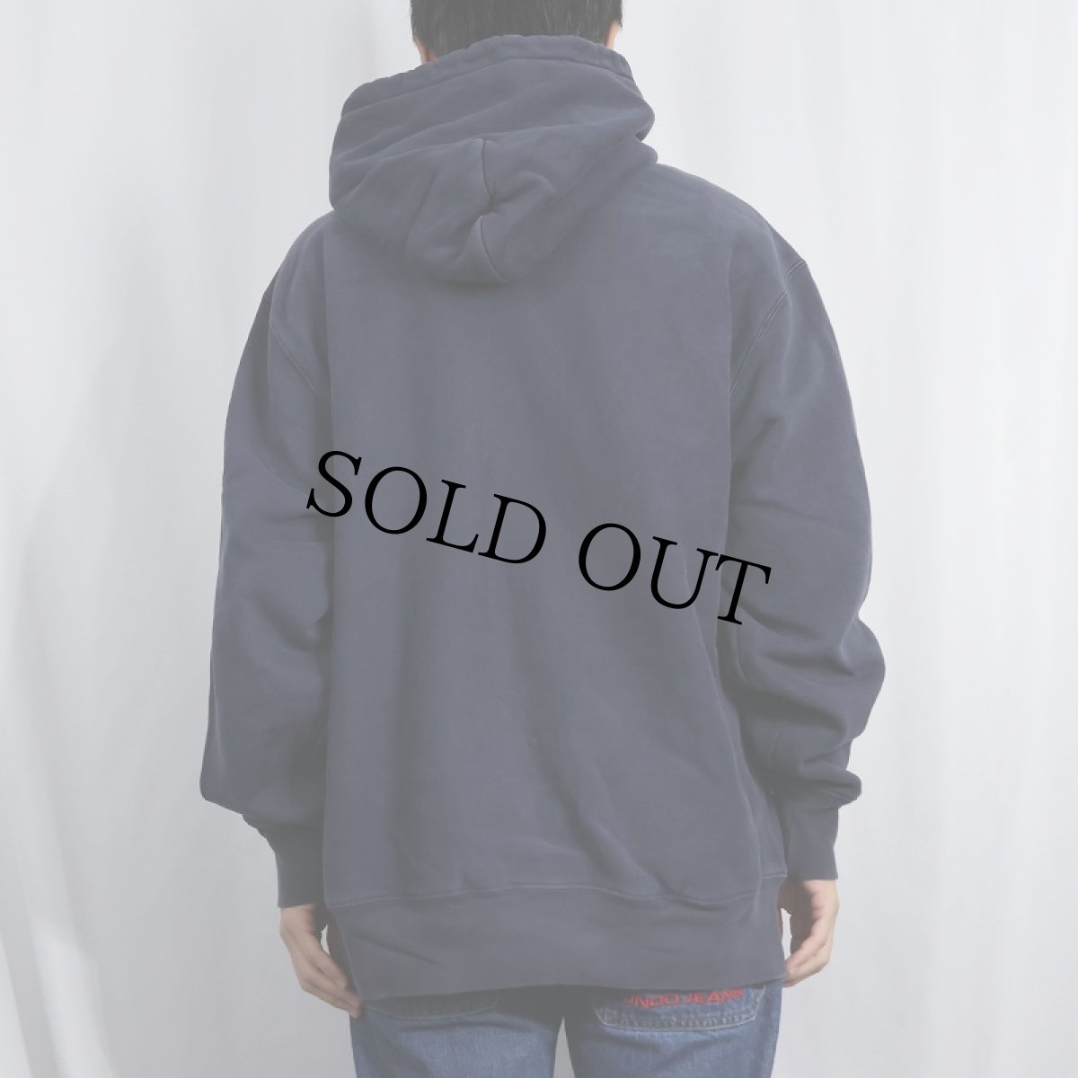 画像3: 2000's Champion REVERSE WEAVE "MICHIGAN" プリントスウェットフーディー NAVY L (3)