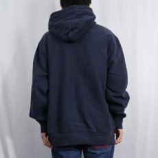 画像3: 2000's Champion REVERSE WEAVE "MICHIGAN" プリントスウェットフーディー NAVY L (3)