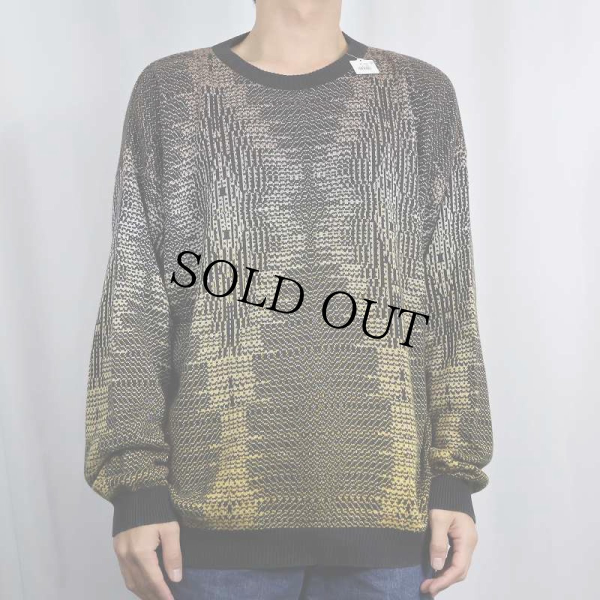 画像2: Neiman Marcus 総柄グラデーションニットセーター XL (2)