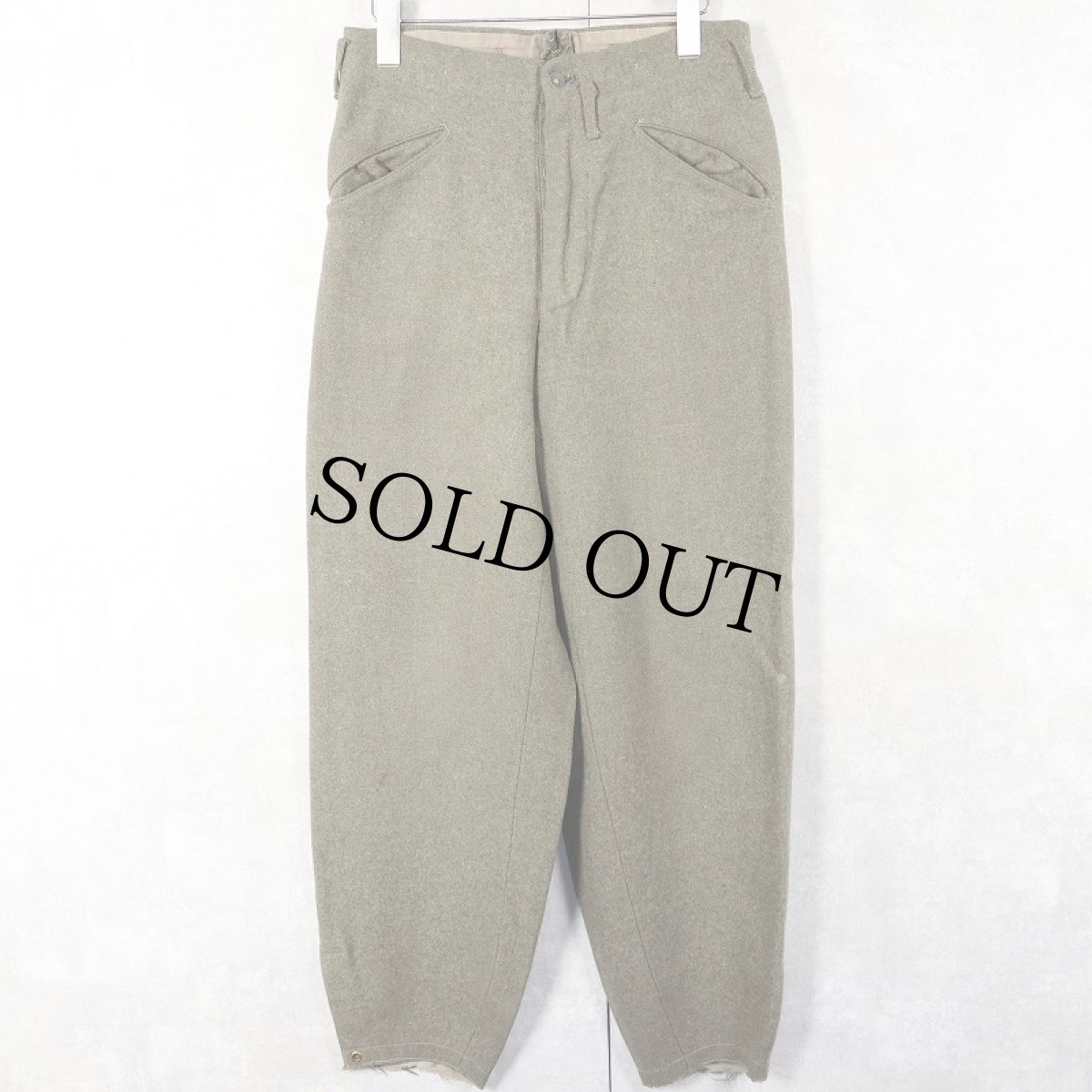 画像3: 40's Swedish Army M39 ウールトラウザーズ W28 (3)