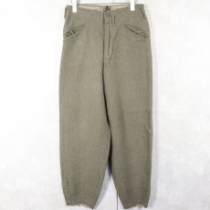 画像3: 40's Swedish Army M39 ウールトラウザーズ W28 (3)