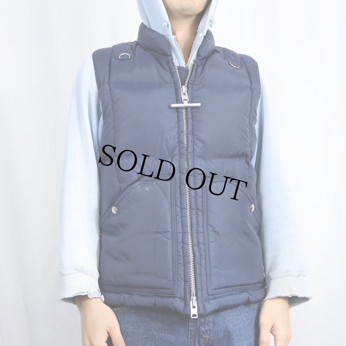 画像2: 70's MIGHTY-MAC USA製 "NORSAC" グースダウンベスト NAVY (2)