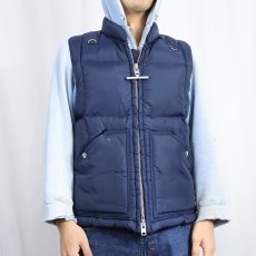 画像2: 70's MIGHTY-MAC USA製 "NORSAC" グースダウンベスト NAVY (2)