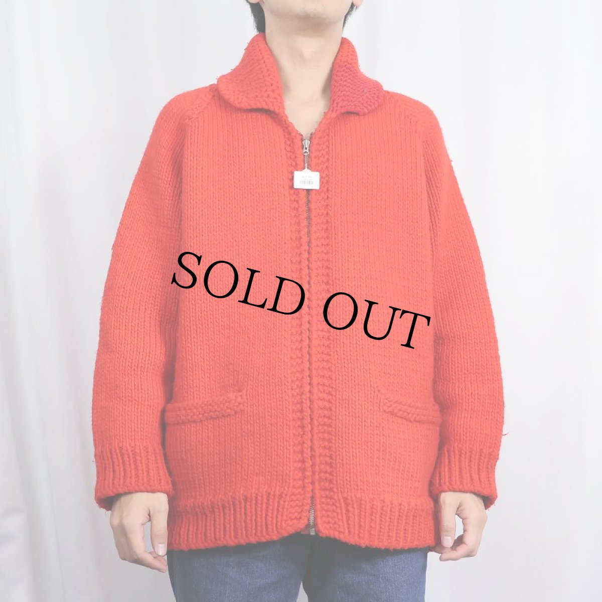 画像4: 60〜70's カウチンニットジャケット (4)