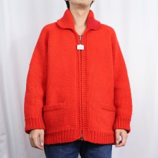 画像4: 60〜70's カウチンニットジャケット (4)