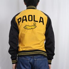 画像4: 40's LOWE & CAMPBELL "PAOLA" フェルトパッチ付き コットンボタンスタジャン SIZE34 (4)