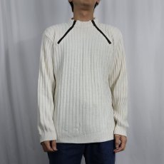 画像2: ARIS リブ編み アクリルニットセーター (2)