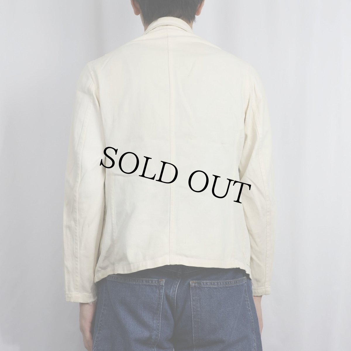 画像3: 40's Sterigarm "PAOLA" コインボタン コットンワークジャケット SIZE36 (3)