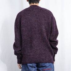 画像3: 90's Adam Sloane Vネック モヘアニットセーター XL (3)