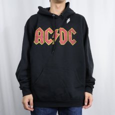 画像2: AC/DC ロックバンド プリントスウェットフーディー BLACK XL (2)