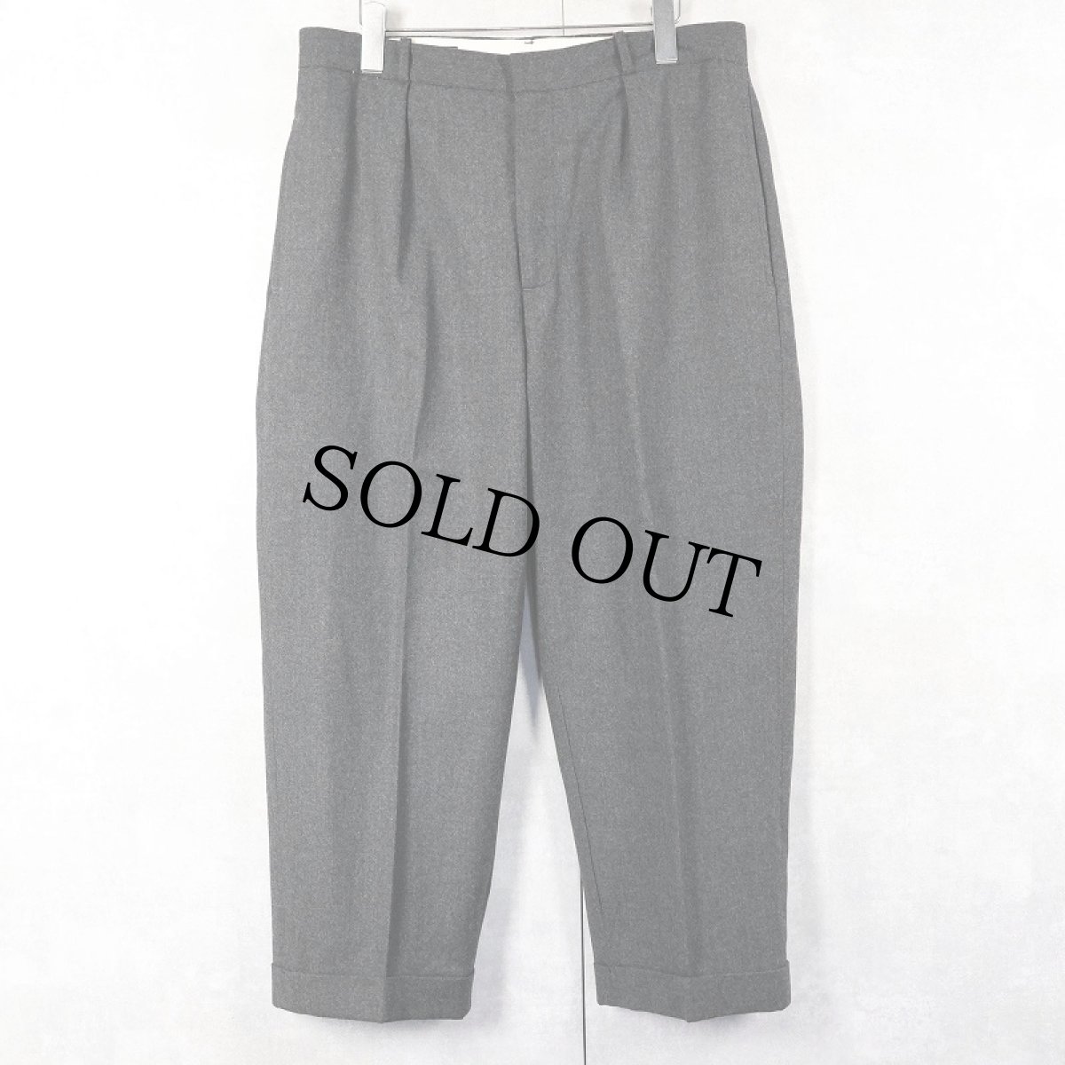 画像1: POLO Ralph Lauren タック入り ウールスラックス W34 (1)